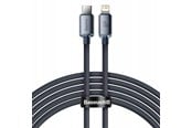 USB-kabel - Baseus Crystal Shine cable USB-C to Lightning 20W PD 2m (black) - CAJY000301