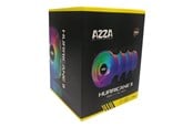 Chassi fläkt - AZZA Hurricane II - case fan - Chassi fläkt - 120mm - Svart - FNAZ-12DRGB2-241