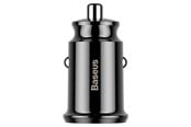 Mobile - Adapters & Chargers - Baseus Grain Car Charger 2x USB 5V 3.1A (black) - CCALL-ML01