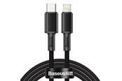USB-kabel - Baseus High Density Braided Cable Type-C to Lightning PD 20W 2m (Black) - CATLGD-A01
