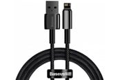 USB-kabel - Baseus Tungsten Gold Cable USB to iP 2.4A 1m (black) - CALWJ-01