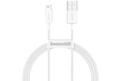 USB-kabel - Baseus Superior Series Cable USB to Lightning 2.4A 1m (white) - CALYS-A02