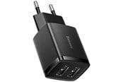 Mobile - Adapters & Chargers - Baseus Compact Quick Charger 2x USB 10.5W (black) - CCXJ010201