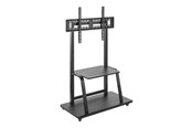 Väggfäste, AV-Möbel - Gembird TVS-100F-01 cart - for TV - black - Max 150 kg - recommended for 100" - TVS-100F-01