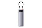 USB Hub - Baseus StarJoy Metal Glam Series Hub 11in1 USB Hub - USB 3.0 - 11 porte - Grey - B00030709811-00