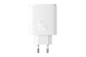 Mobile - Adapters & Chargers - Baseus Wall charger  OS-Cube Pro 2xUSB-C + USB 65W (white) - P10152301213-00
