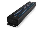USB Hub - ICY BOX IB-HUB1717-U3 USB Hub - 17 porte - Svart - IB-HUB1717-U3