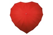Fritid & Resor - Impliva umbrella heart-shaped 110 cm polyester red - LR-8-8027