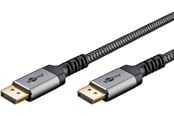 Displaykabel - Pro Displayport 1.4 Sleeved - 1m - Svart - HDMI1.4SL1