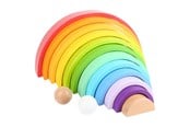 
Lärande &amp; Utbildning - Small Foot - Wooden Building Blocks Rainbow XL 14 - 11412