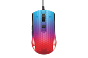 Mus - Deltaco GAMING DM310 Transparent RGB Ultralight Wired - Gamingmus - 6 knappar - Svart - GAM-144