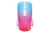Mus - Deltaco GAMING DM320 Transparents RGB Wireless - Gamingmus - 6 knappar - Vit - GAM-145-W