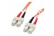 Nätverkskabel - StarTech.com 2m Fiber Optic Cable - Multimode Duplex 62.5/125 - LSZH - SC/SC - OM1 - SC to SC Fiber Patch Cable (FIBSCSC2) - network cable - 2 m - 2m - FIBSCSC2