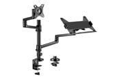 Monitorfäste - Gembird Monitor Arm & Notebook Tray - 1 x monitor 17"-32" & 1 x notebook 17.3" - MA-DA-04