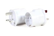 Övriga kablar - Gembird Cablexpert - power connector adaptor - 3-pole to CEE 7/4 - A-AC-EUFUKM-01