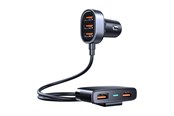 Mobile - Adapters & Chargers - Joyroom Car charger JR-CL03 5-Port USB (black) - JR-CL03