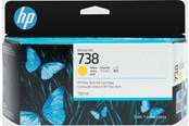 Skrivartillbehör-bläck-toner - HP 738 / 498N7A - Yellow Ink - 498N7A