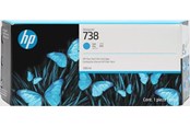 Skrivartillbehör-bläck-toner - HP 738 / 676M6A - Cyan Ink - 676M6A