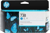 Skrivartillbehör-bläck-toner - HP 738 / 498N5A - Cyan Ink - 498N5A