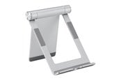 Andra mobiltillbehör - Deltaco Foldable phone/tablet stand in aluminum non-slip universal adjustable silver - ARM-0516