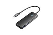 USB Hub - ORICO Adapter Hub 4in1 Orico USB A3.0x2 + Type-C3.0x1 + PD100Wx1 USB Hub - USB 3.0 - 4 porte - Svart - PAPW2AC-C3-015-BK-EP