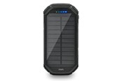 PowerBank - Mikamax QI Solar Powerbank - 20000 mAh - PD 20W - USB-C & Wireless Charging PowerBank - Svart - 20000 mAh - 05105