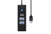 USB Hub - ORICO Hub Adapter USB to 2x USB 3.0 + USB-C 5 Gbps 0.15m (Black) USB Hub - USB 3.0 - 3 porte - Svart - PWC2U-U3-015-BK-EP