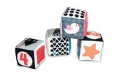 Babyleksaker - Clementoni First Months - Soft Blocks Black/White - 17321