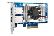 Nätverkskort (adaptrar osv.) - QNAP QXG-10G2T - network adapter - PCIe 3.0 x4 - 100M/1G/2.5G/5G/10 Gigabit Ethernet x 2 - QXG-10G2T