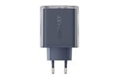 Mobile - Adapters & Chargers - Acefast A45 mains charger 2x USB-C 1xUSB-A 65W PD (grey) - A45 Noble jade