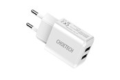 Mobile - Adapters & Chargers - Choetech Power charger  C0030 2A 2x USB (white) - C0030 EU