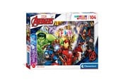 Pusselspel - Clementoni Brilliant Puzzle Marvel Superheroes 104st. Golv - 20181