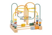 Babyleksaker - Small Foot - Wooden Motor Skills Spiral Safari with Beads - 11956