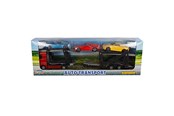 Leksaksbil - 2-Play Traffic 2-Play Die-cast Truck Transporter with Cars 26cm - 541756