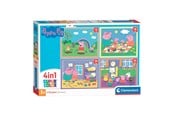 Pusselspel - Clementoni 4in1 Puzzle Peppa Pig Golv - 21516