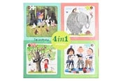 Pusselspel - Lobbes Animals by Fiep 4in1 Puzzle - PU160