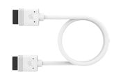 Chassi, tillbehör - Corsair iCUE LINK Cable - 60cm - Straight Connector - White - CL-9011127-WW