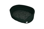 Hundar - Danish Design Svart med silverfärgade tassar Slumber Bed 87cm - D01535