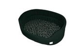 Hundar - Danish Design Svart med silverfärgade tassar Slumber Bed 45cm - D01518