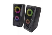 Högtalare - Dator - Esperanza SPEAKERS 2.0 USB LED RAINBOW BAILA - Black - EGS103