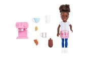 Dockor & Tillbehör - Barbie Chelsea Can Be… Barista Doll And 7 Career-themed Accessories Including Coffee Maker - HKD95