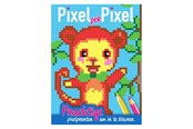 Kreativa spel - Mondikaarten Pixel Coloring Book Monkey - 9789088201226