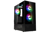 Chassi - Kolink Observatory MX Glass - Black - Chassi - Miditower - Svart - OBSERVATORY MX GB