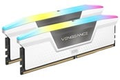 RAM - Corsair Vengeance RGB DDR5-6400 - 64GB - CL32 - Dual Channel (2 pcs) - Intel XMP - Vit med RGB - CMH64GX5M2B6400C32W