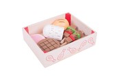 Träleksaker - Bigjigs Wooden Box with Meat Products 9 pcs. - BJ474