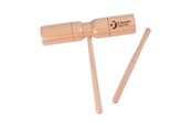 Träleksaker - Classic World Wooden Tone Block with Handle and Stick - 40505
