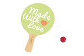 Träleksaker - Classic World Wooden Racket with Ball on String - 20191