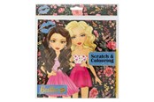 Kreativa spel - Besties Scratch & Colouring 12 p. 20*20 - 140010