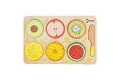 Träleksaker - Classic World Wooden Fruit Puzzle Fractions 22 pieces. - 20142
