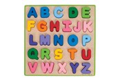 Babyleksaker - Bigjigs Wooden Alphabet Puzzle 26pcs. - BB055
